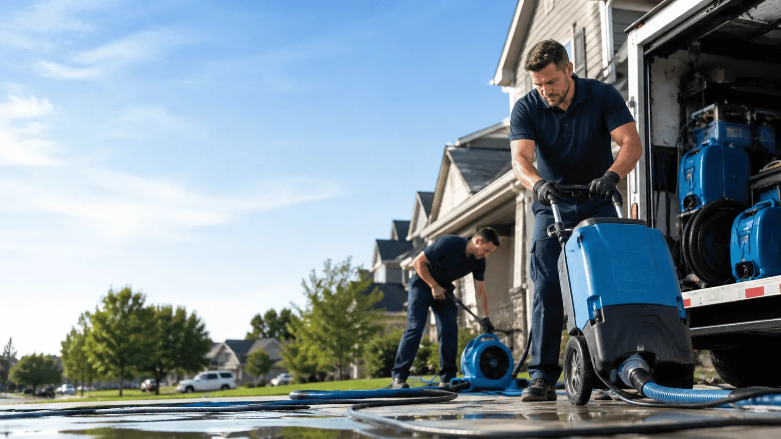 Dehumidification being performed in Floral Park, NY